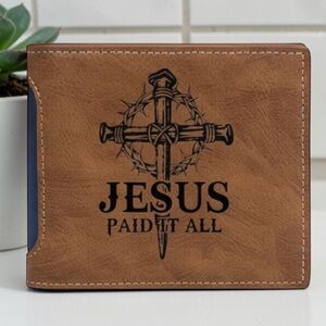 Jesus paid it all Religious Men’s Wallet